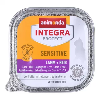 Animonda Integra Protect Sensitive cibo umido per gatti con agnello e riso 100 g