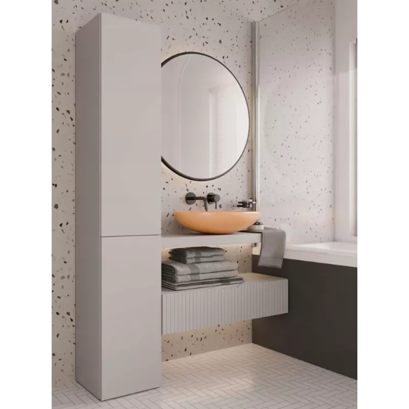 Mobile bagno armadio alto con cesto Top E Shop NEL IV Kaszmir