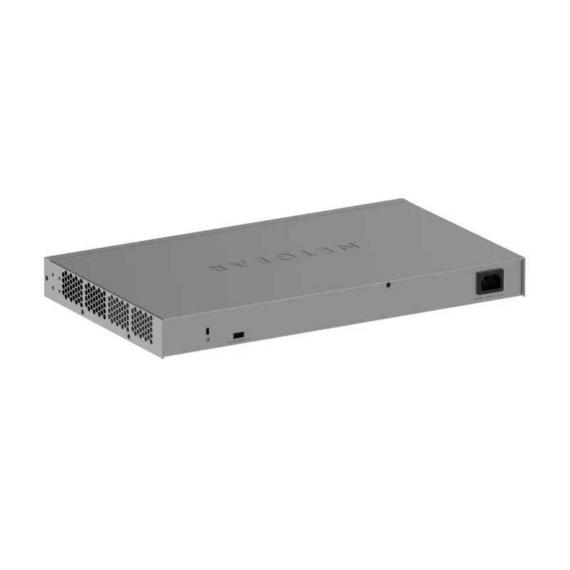 Switch Gigabit Ethernet gestito Netgear GS752TX, 48x RJ-45 10/100/1000, supporto 10G, rack 1U, grigio