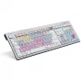 Tastiera Logickeyboard Avid Pro Tools QWERTZ tedesco nero argento