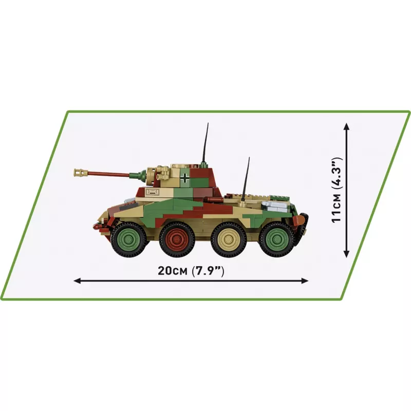 Cobi Historical Collection WWII Sd.Kfz 234/2 Puma veicolo, multicolore