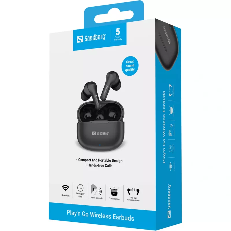 Cuffie Sandberg Play'n Go Wireless Earbuds