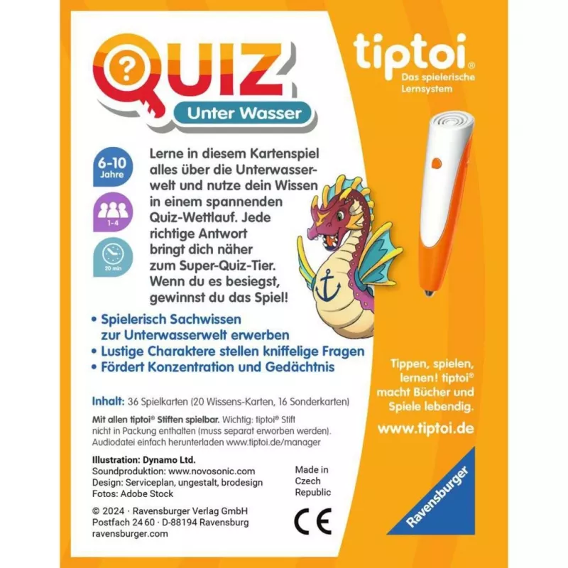 tiptoi Quiz Unterwasser, gioco quiz