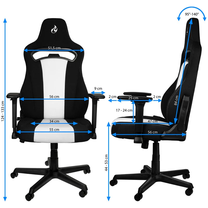 Nitro Concepts E250 sedile imbottito schienale imbottito