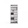 OLIV 2D CLOSED SHELVING UNIT, antracite/bianco SET