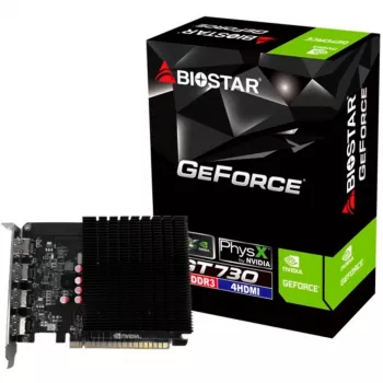 Scheda grafica desktop BIOSTAR GeForce GT 730 4 GB GDDR3, 64-bit, PCIe 2.0, 902 MHz GPU