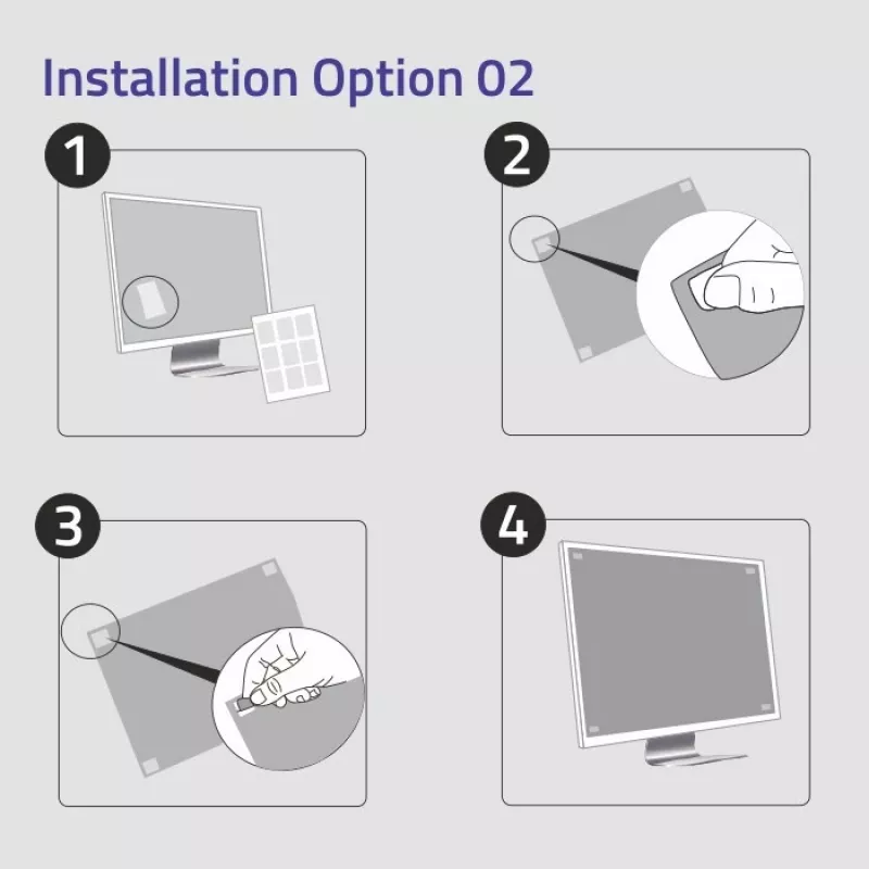Filtro privacy Qoltec 51060 per monitor 61 cm (24