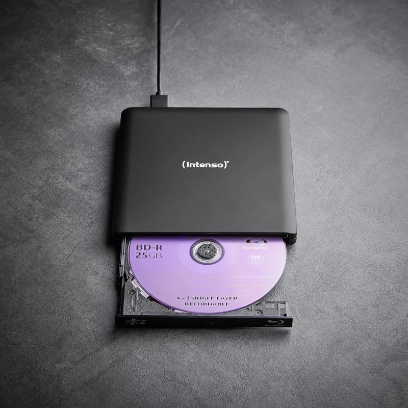 Intenso EOD 500BD Slim masterizzatore Blu-ray esterno, USB 3.2 Gen 1, nero