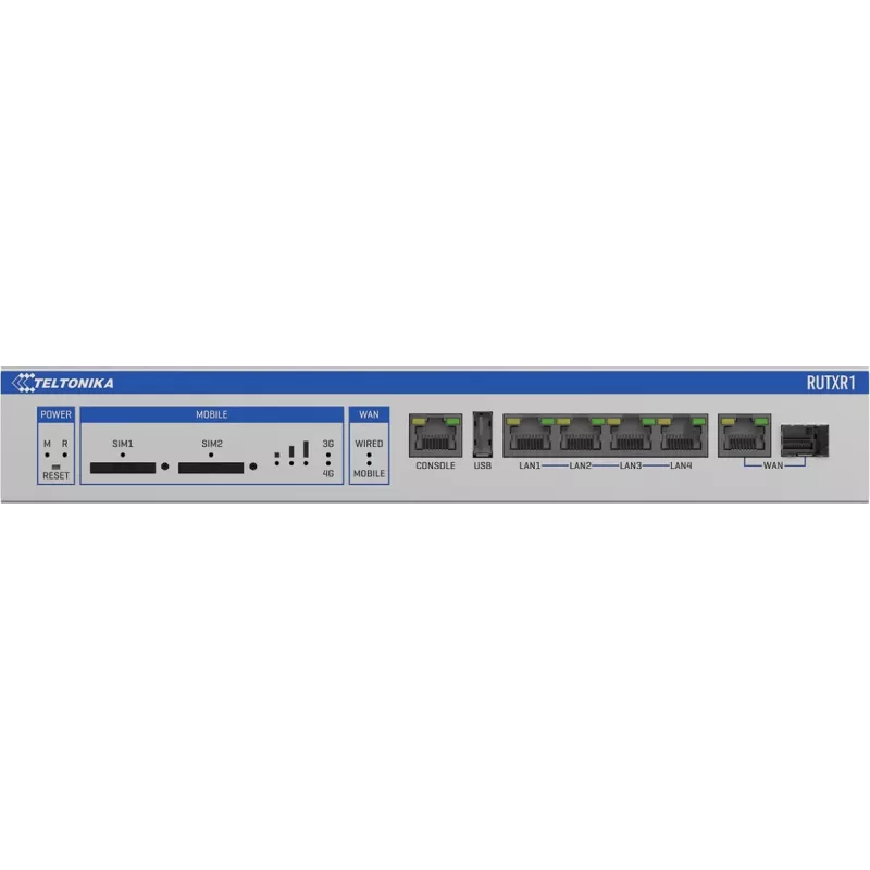 Teltonika RUTXR1 router enterprise rack-mount SFP/LTE
