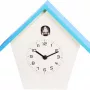 NeXtime orologio 3108bl Birdy, 24,5x25,5x9,8 cm, da parete, blu/bianco