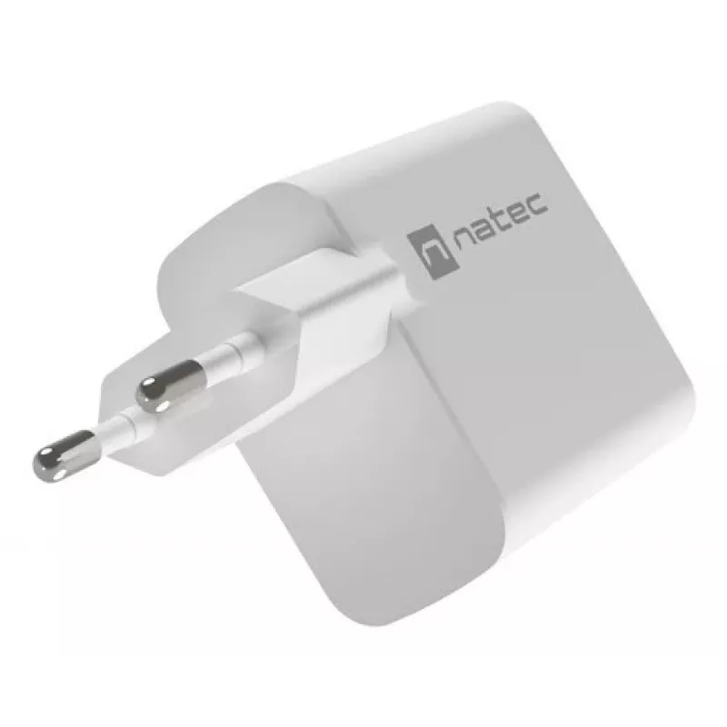 Caricabatterie per dispositivi mobili NATEC NUC-2144 universale bianco AC ricarica rapida per interni