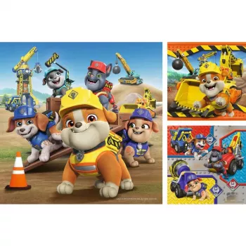 Set di puzzle per bambini Ravensburger Rubble & Crew veicoli da lavoro — 3 puzzle × 49 pezzi