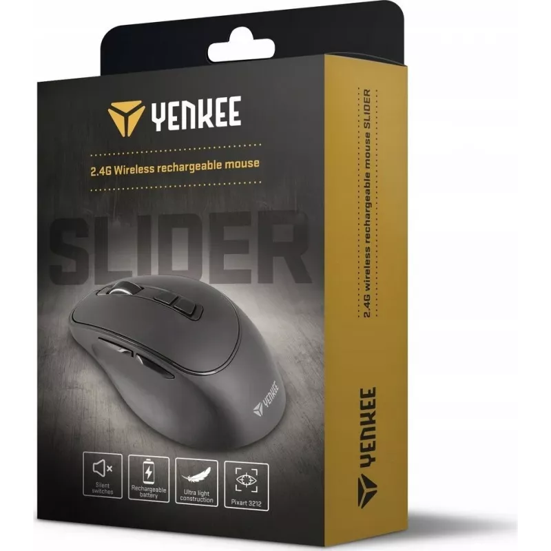 Mouse wireless YENKEE YMS 2080GY SLIDER 2,4 GHz