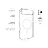 Cover posteriore protettiva FIXED per Apple iPhone Air — strato interno in TPU trasparente + guscio esterno in PC, supporto MagSafe