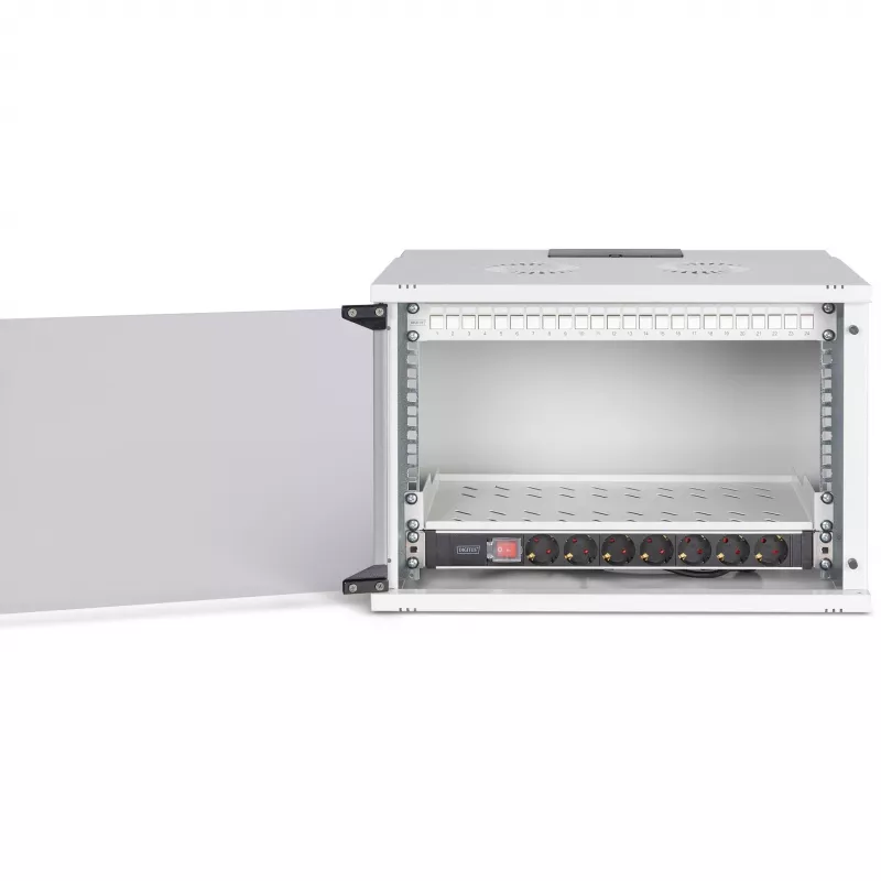 Kit di rete DIGITUS DN-49202-SET 483 mm 7U 540x400 mm armadio rack con altezza 7U e dimensioni interne 540×400 mm