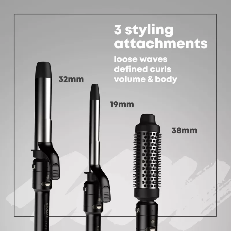 Styler per capelli Revamp Multi Style Revolve CL-3500-EU 3-in-1 – spazzola, asciugacapelli, volumizzante