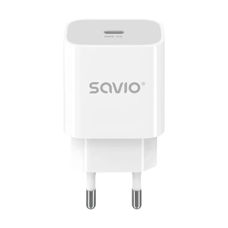 Caricabatterie da parete 20W LA-09 USB-C QC, PD 3.0 Savio SAVLA-09