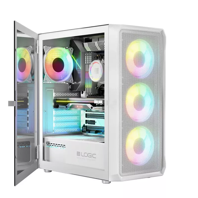 Case Logic PORTOS ARGB MINIDI USB 3.0 bianco