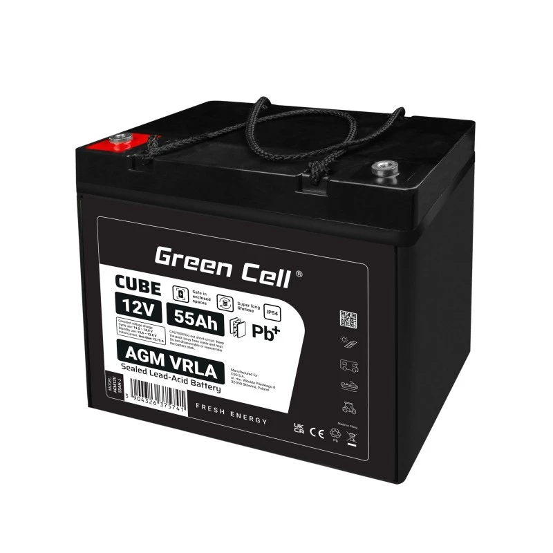 Batteria AGM VRLA 12V 55Ah IP54