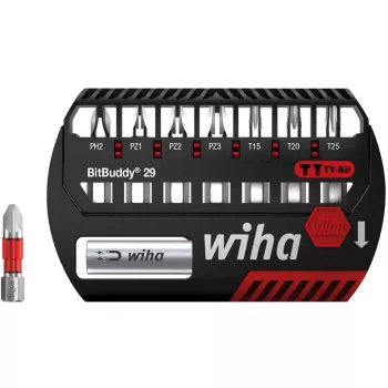 WIHA 42137 - set di bit BitBuddy, 8 pezzi misti, 29 mm, bit TY (42137)