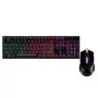 ART AK-50 kit USB tastiera retroilluminata e mouse illuminato, nero