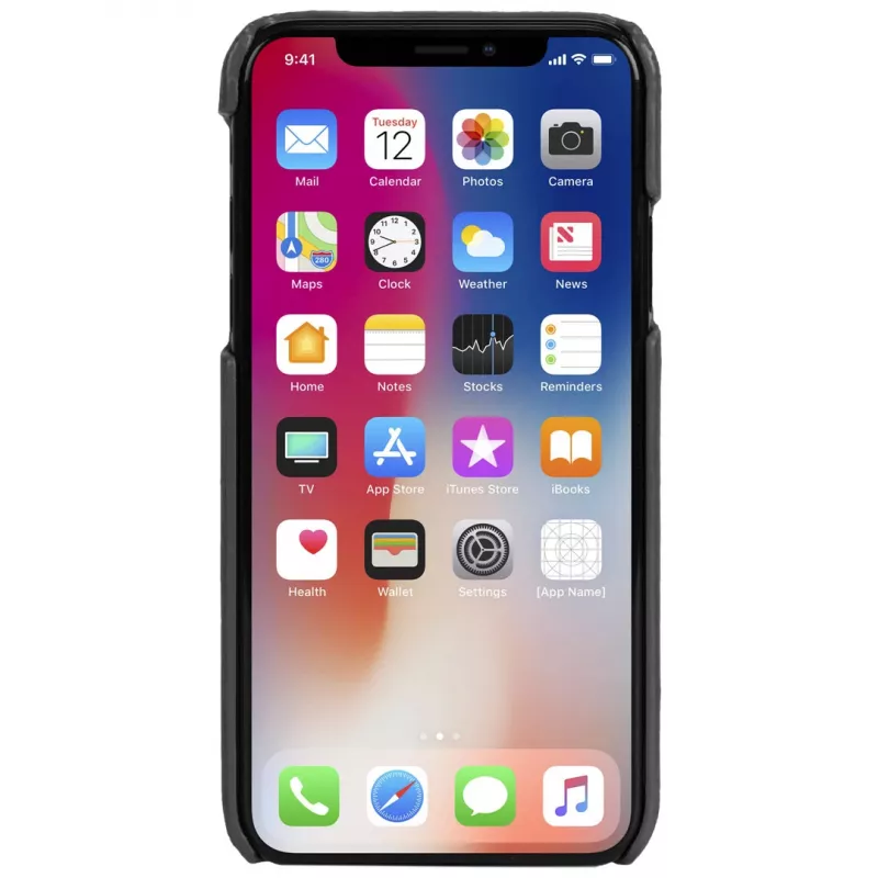 Cover Krusell Sunne 2 Card Cover iPhone XS Max nero