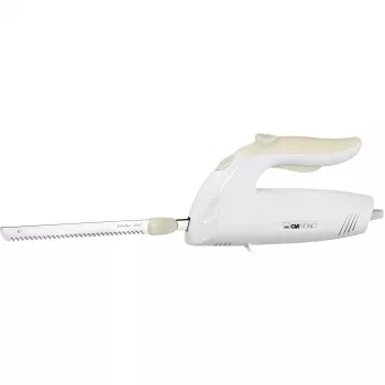 Coltello elettrico CLATRONIC EM 3062, taglia alimenti manuale, bianco, lame in acciaio inox, 160 W