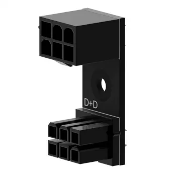 Adattatore PCIe 6 pin 180° D+D Singularity SC-A-PCIE6-DD per connettore di alimentazione GPU/PCIe