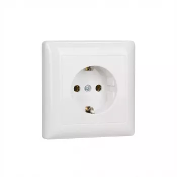 Presa Schuko Gira 444003 Standard 55 R — placca completa con contatto di protezione