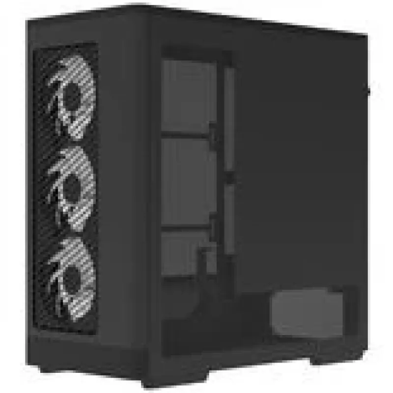 Case per computer AEROCOOL D520A midi-tower ATX vetro temperato RGB — nero
