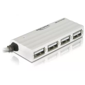 Hub USB DeLOCK 87445 4 porte esterno 480 Mbit/s bianco