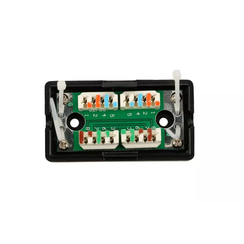 Presa Extralink per cavo Cat5e UTP, plastica, nero, 1 porta