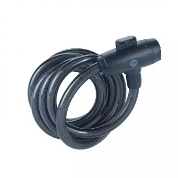 Lucchetto per bici in acciaio 12 mm con chiave - YCK0/12/200/2 nero