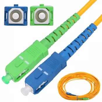 Patchcord Extralink SC/APC-SC/UPC monomodale simplex G652D 3mm 0.5m