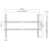 Supporto a parete SBOX PLB-2264F-2 37–80 cm, portata 45 kg, VESA 600x400