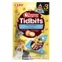 Snack umido per gatti INABA Cat Churu Tidbits ricetta tonno — 3 x 12 g bustine