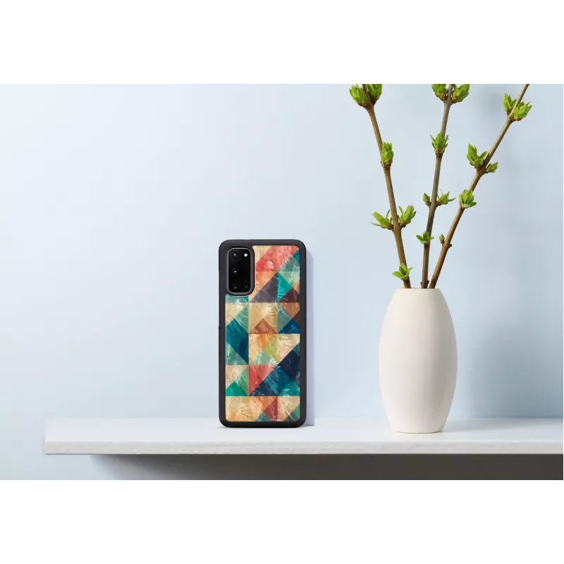 Custodia protettiva iKins per Samsung Galaxy S20 — Mosaic nero