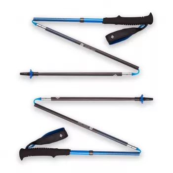 Bastoncino da trekking Black Diamond Distance Carbon Z-Pole, fusto in carbonio, pieghevole a Z, 296 g, 44–130 cm