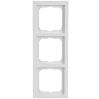 Busch-Jaeger future linear 1723-184K Cornice a 3 posti, bianco studio
