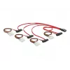 DeLOCK - Cavo SAS interno (Serial Attached SCSI) - 4-Lane - 36 poli 4i Mini MultiLane - Alimentazione interna, 4 poli, SAS interno, 29 poli (SFF-8482) - 50 cm (83059)