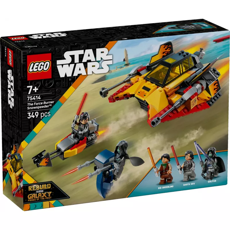 Set veicolo da neve LEGO Star Wars Flame Speeder 75414 – 349 pezzi, 3 minifigure, età 7+