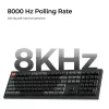 Tastiera meccanica Full-Size Keychron V6 Ultra 8K — QWERTY, Bluetooth, RGB, nero
