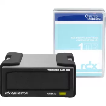 Overland-Tandberg O-T RDX kit unità esterna con 1 TB HDD, nero, USB3+