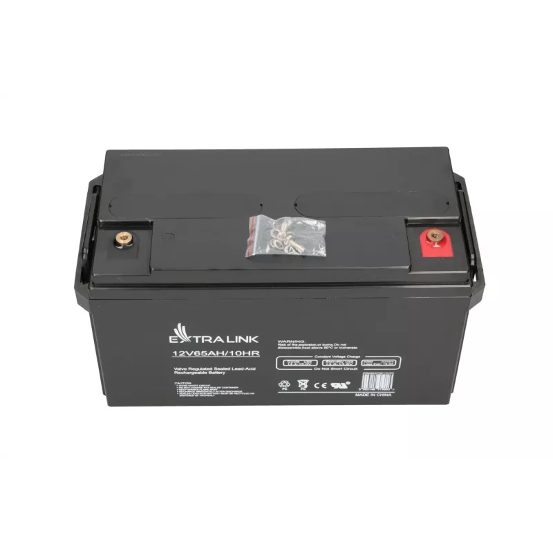 Batteria al piombo-acido sigillata Extralink Akkumulator AGM 12V 65Ah, VRLA, nero, 1 pezzo