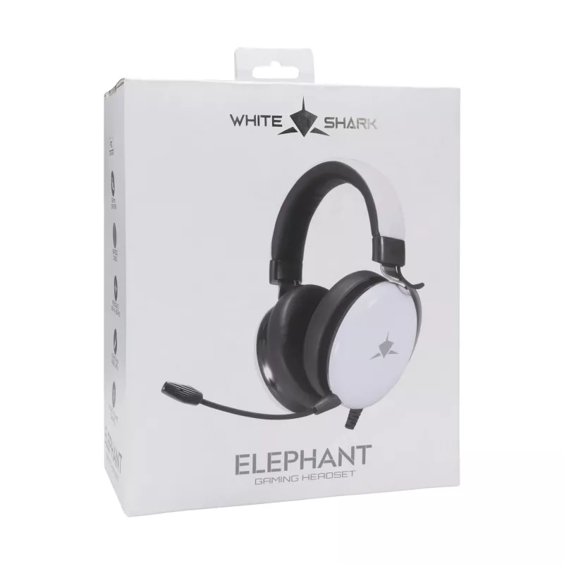 Cuffie White Shark GH-2540 Elephant bianco