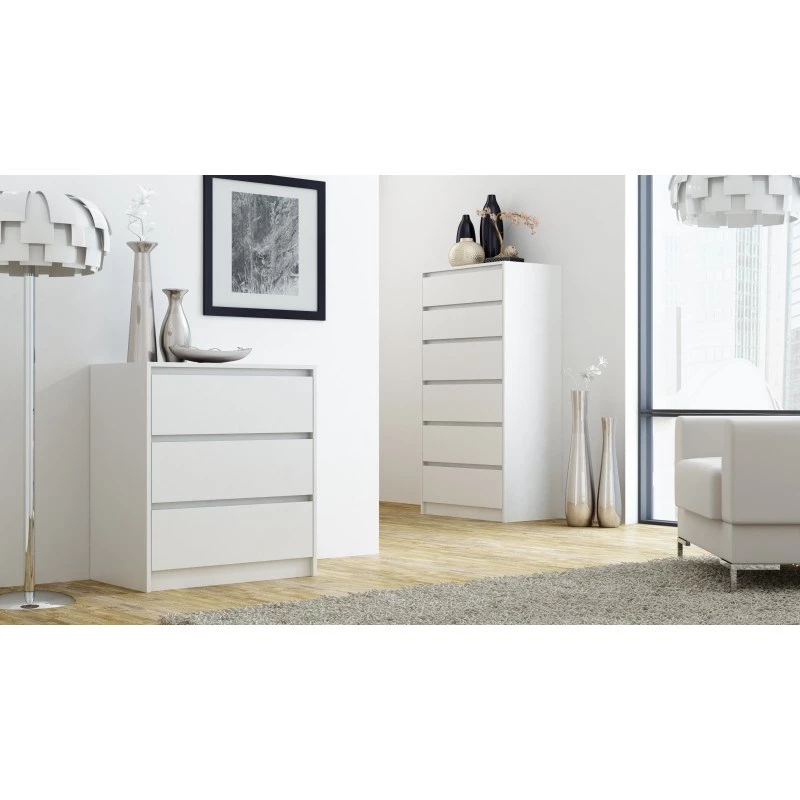 Comò Top e Shop K3 BIEL, 3 cassetti, bianco, truciolare, 700×430×780 mm
