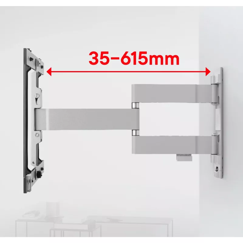 Supporto a parete One For All WM6454 195,6 cm 40 kg nero bianco