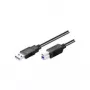 Cavo USB 3.0 SuperSpeed Wentronic Goobay, nero, 3 m - connettore maschio USB 3.0 (Type-A) > connettore maschio USB 3.0 (Type-B) (93654)
