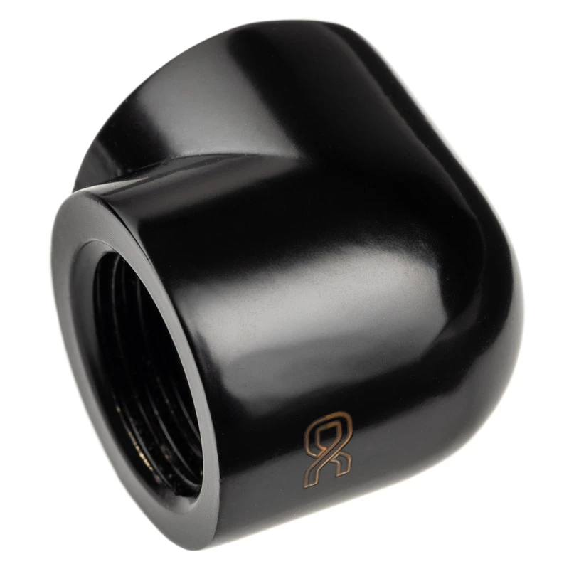 Alphacool Eiszapfen 17588 adattatore a L 90° da 20 mm G1/4 femmina su G1/4 femmina, nero