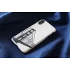 Custodia per cellulare man and wood per iPhone X/XS, design Handbrücken, nero